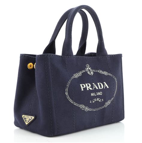 prada canapa convertible tote canvas mini|prada clear tote bag.